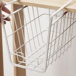 Armadio Portaoggetti Sotto il divisorio Cesto appeso Cesto portaoggetti (Bianco)
