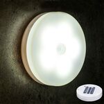 Lampada da comodino per camera da letto con controllo della luce notturna a LED a induzione intelligente del corpo umano, stile: modello a batteria (luce bianca)