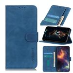 Per Alcatel 3X 2020 KHAZNEH Custodia in pelle con vibrazione orizzontale in PU + TPU con texture retrò con supporto, slot per schede e portafoglio (blu)