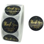 5 pezzi timbratura a caldo GRAZIE ADESIDER SEAL Sticker Regalo Decorazione di nozze, Dimensioni: 2,5 cm / 1 pollice (C-11)
