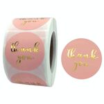 3 pz roll rull rosa timbratura a caldo grazie adesivo autoadesivo film autoadesivo busta / decorazione regalo vacanze, dimensioni: 3.8 cm / 1.5 pollici (C-09-38)