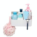 Potente adesivo antitraccia Dispositivo di montaggio Scaffale Scarico per bagno Scaffale per cosmetici
