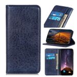Per Alcatel 3X 2020 Custodia in pelle a vibrazione orizzontale con struttura magnetica a cavallo pazzo con supporto, slot per schede e portafoglio (blu)