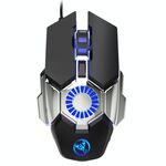 HXSJ J700 Mouse cablato per giochi elettronici programmabile con illuminazione colorata