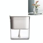 Vaso per fiori idroponico di ravanello verde Vaso per fiori succulente in plastica trasparente non porosa Assorbimento automatico dell'acqua