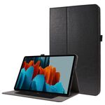 Per Samsung Galaxy Tab S8 + / Tab S8 Plus / Tab S7 FE / TAB S7 + / T970 Crazy Horse Texture orizzontale flip custodia in pelle con supporto a 2 pieghevoli e slot per schede (nero)