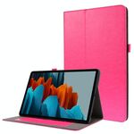 Per Samsung Galaxy Tab S8 + / TAB S8 PLUS / TAB S7 FE / TAB S7 + / T970 Crazy Horse Texture orizzontale flip custodia in pelle con supporto a 2 pieghevole e slot per schede (rose rossa)
