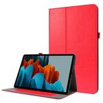 Per Samsung Galaxy Tab S8 + / TAB S8 PLUS / TAB S7 FE / TAB S7 + / T970 Crazy Horse Texture orizzontale flip custodia in pelle con supporto a 2 pieghevole e slot per schede (rosso)