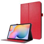 Per Samsung Galaxy Tab S8 / Galaxy Tab S7 / SM-870 Crazy Horse Texture orizzontale flip custodia in pelle con supporto a 2 pieghevoli e slot per schede (rosso)