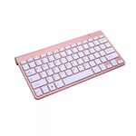 Notebook esterno USB Computer desktop Mouse universale mini tastiera wireless, Stile: tastiera (oro rosa)