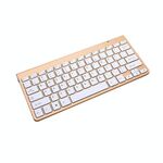 Computer desktop portatile USB esterno Mini tastiera mouse wireless universale, stile: tastiera (Tyrant Gold)