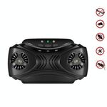 DC-9010 USB Ricarica Ultrasuoni Repellente per zanzare Repellente per insetti portatile (nero)