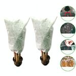 2 PCS Pianta Freeze-Proof Cover Autunno e inverno Copertura dell'albero a prova di freddo Copertura antigelo antiscivolo non tessuto, Specifica: 0.8mx1m