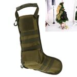 Borsa regalo calza natalizia Borsa portaoggetti per ornamenti sportivi all'aria aperta (verde)