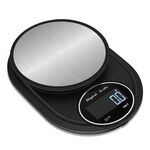 Bilancia elettronica da cucina Bilancia per gioielli in acciaio inossidabile di alta precisione, stile: senza bordi, specifica: 5 kg / 0,1 g