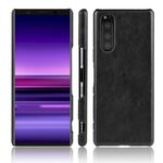 Per Sony Xperia 5 II antiurto Litchi Texture PC + custodia in PU (nero)