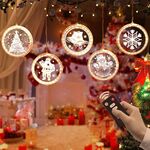 Luci a stringa LED Luci decorative natalizie Tende decorative natalizie Luci USB, Stile: telecomando