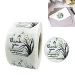 3 pezzi Flower Sticker Busta Sigillatura Sticker GRAZIE GRAZIE, Dimensione: 3.8 cm / 1.5 pollici (K-16-38)
