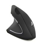 CM0093 Versione ricaricabile 2.4GHz Mouse ottico wireless a tre pulsanti Mouse verticale per mano sinistra, Risoluzione: 1000 DPI / 1200 DPI / 1600 DPI (nero)