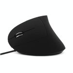 CM0093 Versione cablata Mouse verticale a tre pulsanti da 2,4 GHz per la mano sinistra, risoluzione: 1000 DPI / 1200 DPI / 1600 DPI, lunghezza cavo ： 1,7 m (nero)