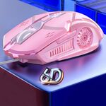YINDIAO G5 3200 DPI 4 modalità Regolabile 6 tasti RGB Light Wired Gaming Mouse (rosa)