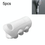 Staffa di fissaggio per ventosa per doccia in silicone senza perforazione da 5 pezzi (con sacchetto OPP + inceppamento carta)