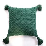 Accessori per la casa Federa a maglia senza nucleo, Dimensioni: 45 x 45 cm (agata verde)
