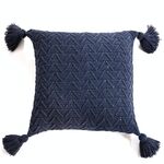 Accessori per la casa Federa a maglia senza nucleo, Dimensioni: 45 x 45 cm (blu scuro)