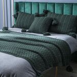 Vestito della federa casual casuale della casa della coperta a maglia senza anima (verde agata)