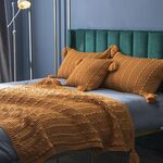 Vestito della federa casual casual della casa della coperta a maglia senza anima (arancia scura)