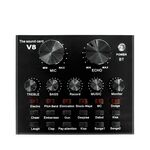 Scheda audio V8 Set Dual Mobile Phone Computer Live Broadcast Scheda audio universale
