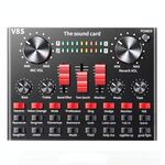 V8S Scheda audio Telefono cellulare Computer Anchor Live K Song Recording Microfono, specifica: versione inglese