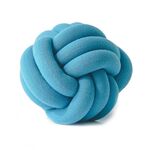 Cuscino a sfera annodato a mano, dimensioni: diametro: 25 ~ 30 cm (blu di corallo)