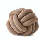 Cuscino a sfera annodato a mano, dimensioni: diametro: 25 ~ 30 cm (caffè leggero)