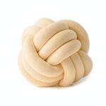 Cuscino a sfera annodato a mano, dimensioni: diametro: 25 ~ 30 cm (giallo d'oca)