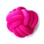 Cuscino a sfera annodato a mano, dimensioni: diametro: 25 ~ 30 cm (rosa rosa)