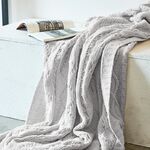 Decorazione morbida per la casa Coperta per il tempo libero lavorata a maglia in ciniglia Divano Coperta per aria condizionata Coperta per auto, Dimensioni: 130x180 cm (albicocca grigia)