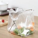 Portaoggetti per pattumiera pieghevole per asciugamani in plastica per portaoggetti da cucina in acciaio inossidabile