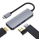 2008N 4 in 1 USB 3.0 x3 + HDMI Multi-function Intelligent Type-C / USB-C HUB Docking Station