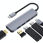 2008N 5 in 1 USB 3.0 x3 + HDMI + PD Docking station HUB intelligente di tipo C / USB-C multifunzione