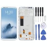 Schermo LCD TFT per Meizu 16th Digitizer Assemblaggio completo con cornice, non supporta l'identificazione delle impronte digitali (bianco)