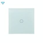 Wi-Fi Wall Touch Panel Switch Controllo vocale Telecomando per cellulare, Modello: White 1 Gang (Zero Firewire Zigbee)