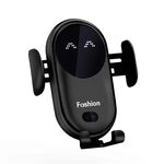 Caricatore wireless per auto a infrarossi smart S11, colore: nero (con staffa di ventosa)