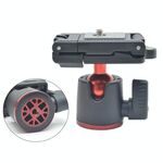 BH-908 Mini treppiede da tavolo in lega di alluminio Mini testa a sfera da 360 gradi Treppiede inclinabile da 90 gradi