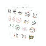 50 pz Grazie Sigiling Sticker 12 Grazie, adesivi per tenuta rotonda (Adesivi per Gylyou (1 foglio 12))