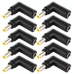 10 PCS 4,5 x 3,0 mm femmina a 5,5 x 2,5 mm maschio connettore adattatore a gomito