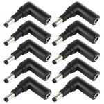 10 PCS da 4,5 x 3,0 mm femmina a 4,8 x 1,7 mm connettore adattatore a gomito maschio