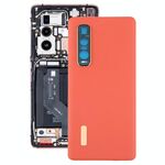 Per OPPO Find X2 Pro CPH2025 PDEM30 Cover posteriore per batteria in materiale originale in pelle (arancione)