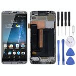 Schermo LCD originale AMOLED per ZTE Axon 7 A2017 A2017U A2017G Assemblea completa con cornice (grigio)
