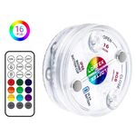 Lampada subacquea a ventosa dimmerabile con luce subacquea a 16 colori 13 LED